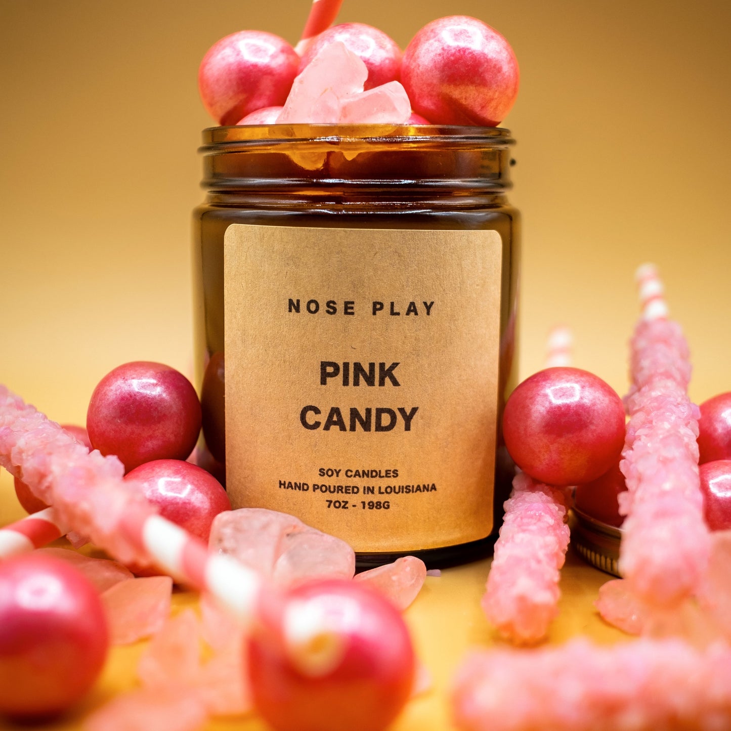 PINK CANDY CANDLE