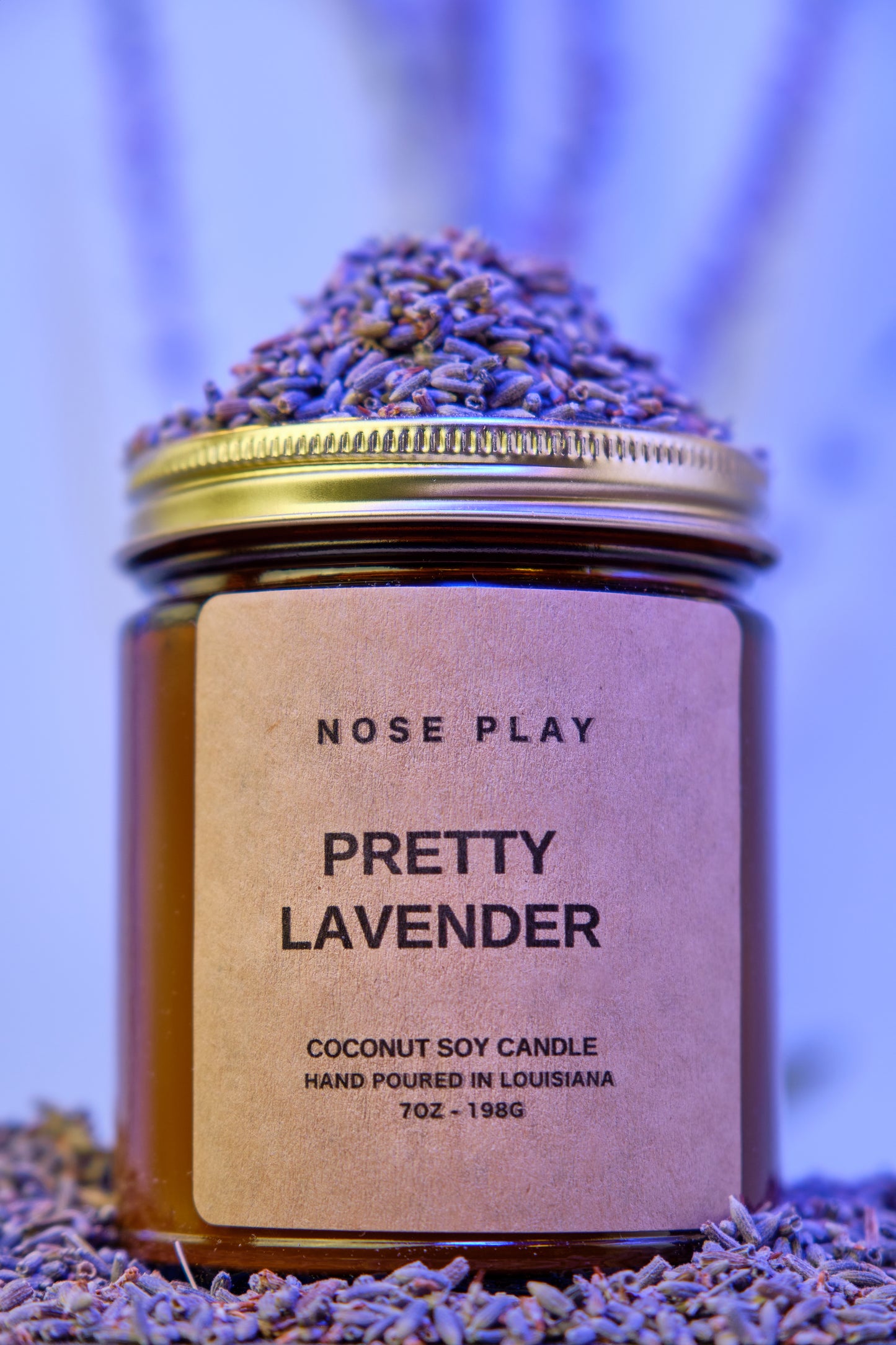 PRETTY LAVENDER CANDLE